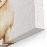 Cute Fluffy Lamb Nursery Wall Art - Baby Room Decor Print