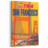 Vintage Travel Poster - San Francisco | Retro Cityscape Art Print