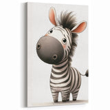 Safari Zebra Nursery Wall Art - Children's Wall Art Print