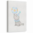 Circus Seal Nursery Wall Art - Nursery Canvas Prints