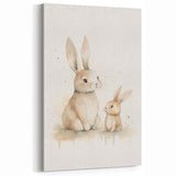 Mother & Baby Bunny Nursery Wall Art – Baby Room Decor Prints