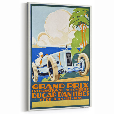 Retro Grand Prix Racing Poster - 1929 Vintage Automobile Wall Art