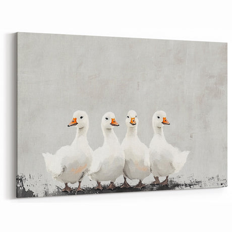 Elegant Geese Nursery Wall Art - Acrylic Nursery Art