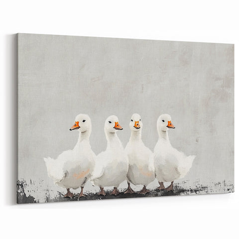 Elegant Geese Nursery Wall Art - Acrylic Nursery Art