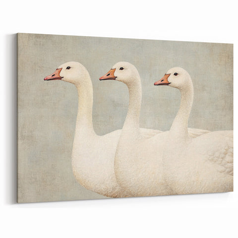 Vintage Geese Nursery Wall Art - Framed Baby Art Prints