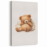 Relaxed Teddy Bear Nursery Wall Art – Baby Room Decor & Prints