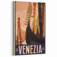 Vintage Travel Poster Venezia | Retro Tourism Art