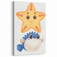 Cute Starfish & Pufferfish Nursery Wall Art – Baby Room Decor