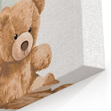Teddy Bear Balloon Nursery Wall Art – Baby Room & Kids Decor