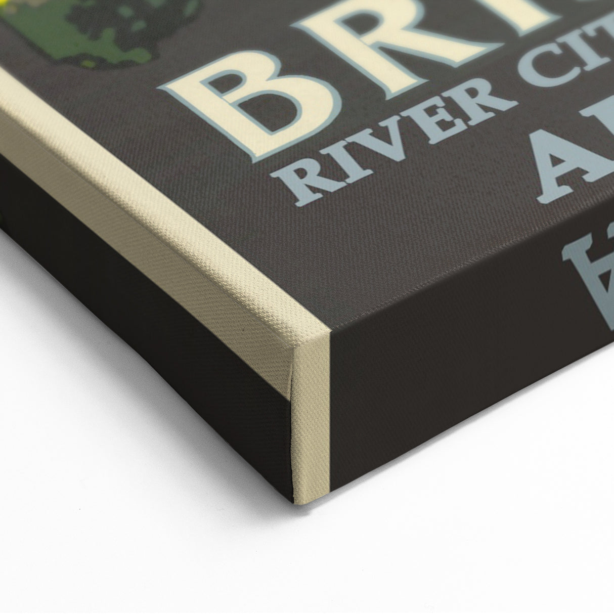 Brisbane Retro Travel Poster | Vintage River City Art Print