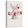 Love You Bunny Nursery Wall Art – Baby Room & Kids Decor Print