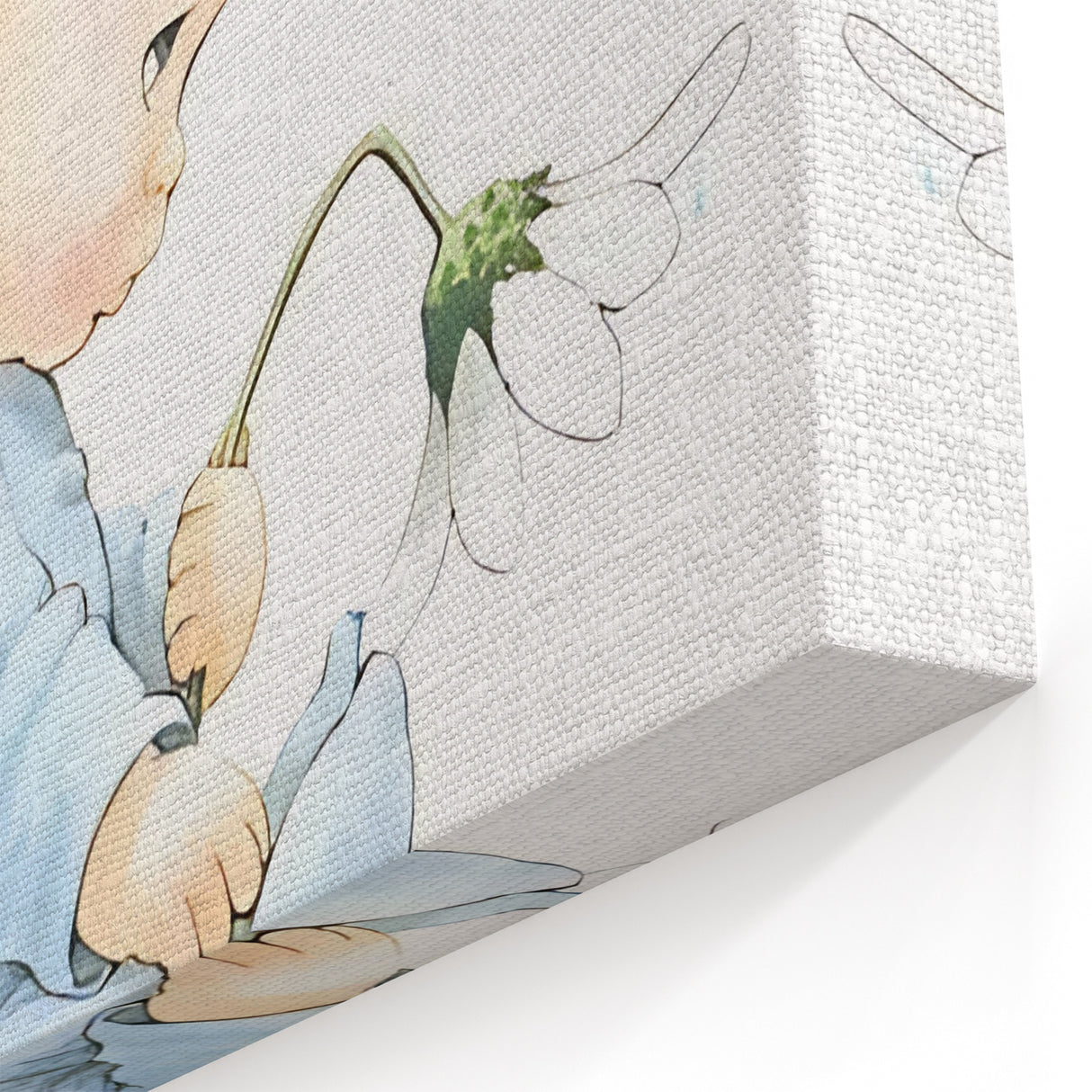 Baby with Flowers Nursery Wall Art – Kids Room & Baby Room Decor