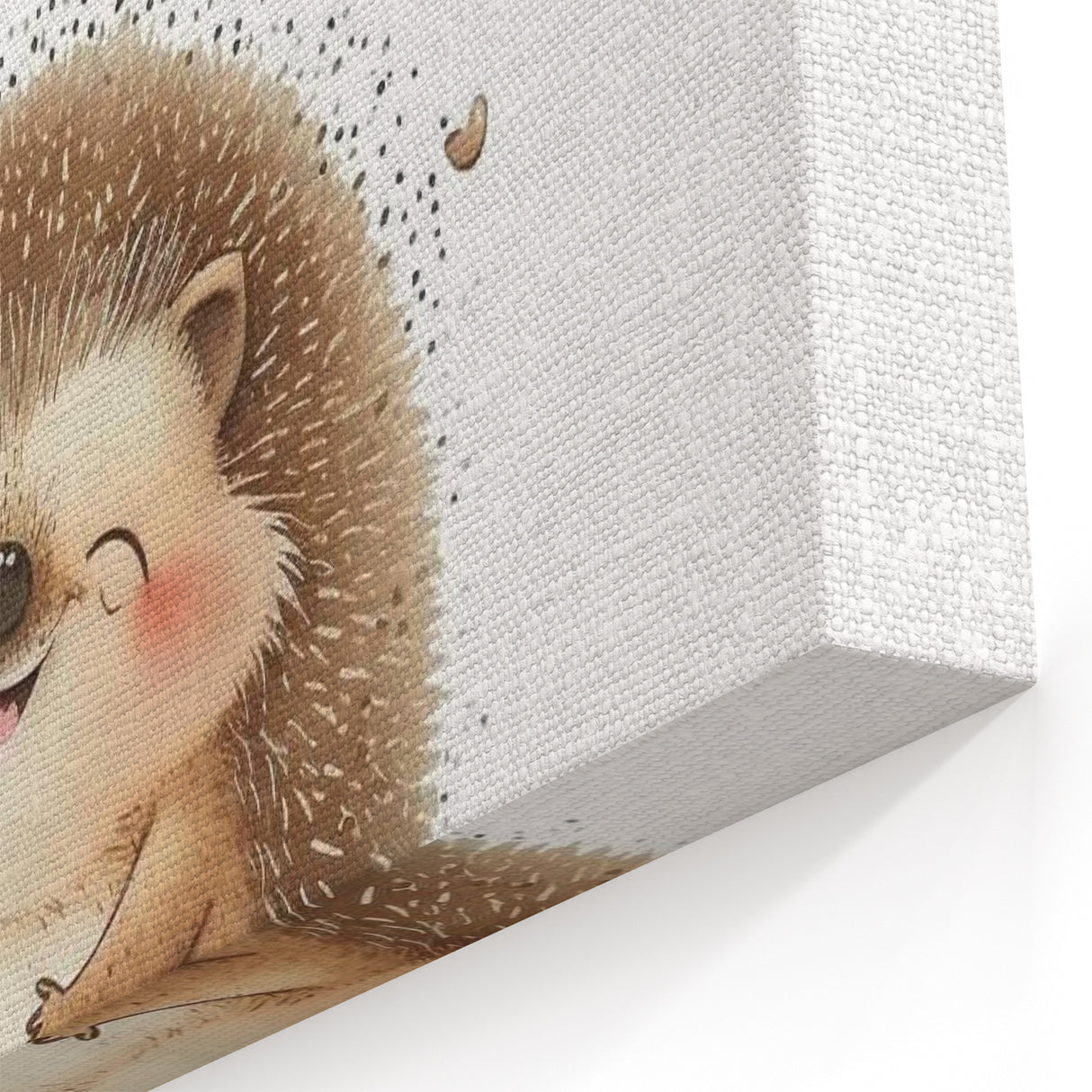 Smiling Hedgehog Nursery Wall Art - Framed Baby Room Print