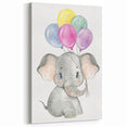 Baby Elephant Balloon Nursery Wall Art – Kids Room & Baby Decor