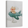 Teddy Bear Pilot Nursery Wall Art – Baby Room & Kids Decor Print