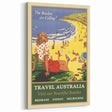 Australia Retro Beach Travel Poster | Vintage Coastal Escape Art