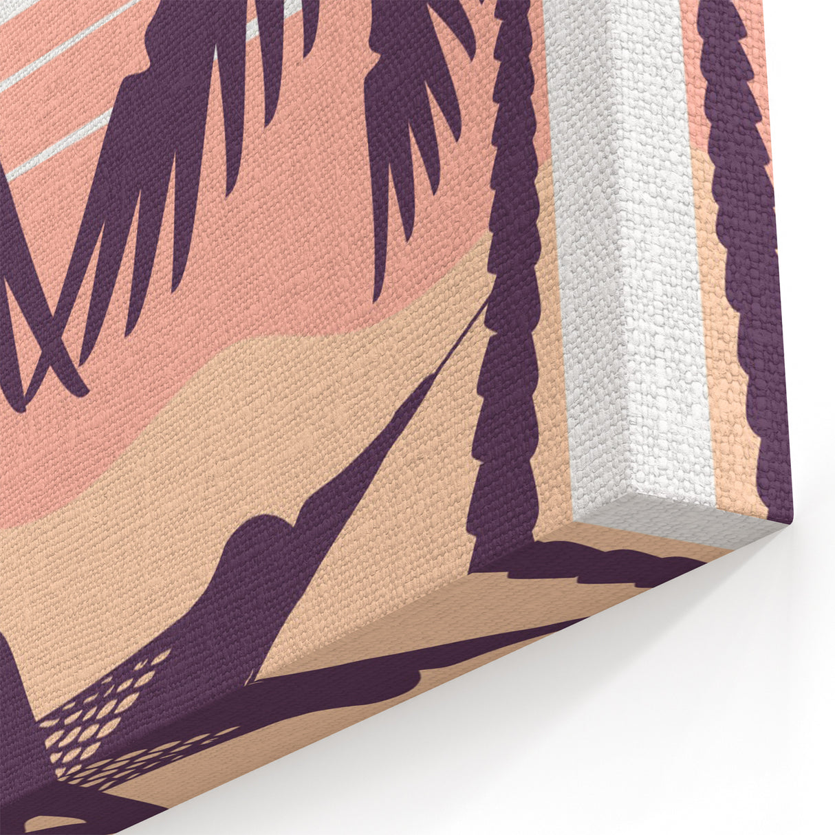 Bali Retro Travel Poster | Tropical Relaxation Hammock Art