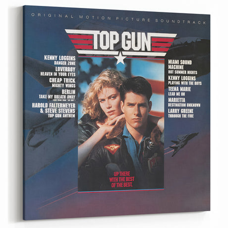 Retro Top Gun Soundtrack Poster - Vintage Movie Music Art