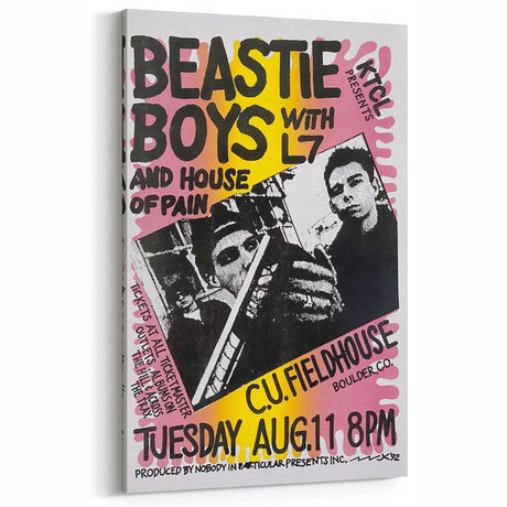 Beastie Boys Retro Poster - Vintage Concert Wall Art Print