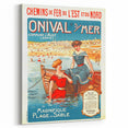 Retro Onival-sur-Mer Travel Poster – Vintage French Beach Art
