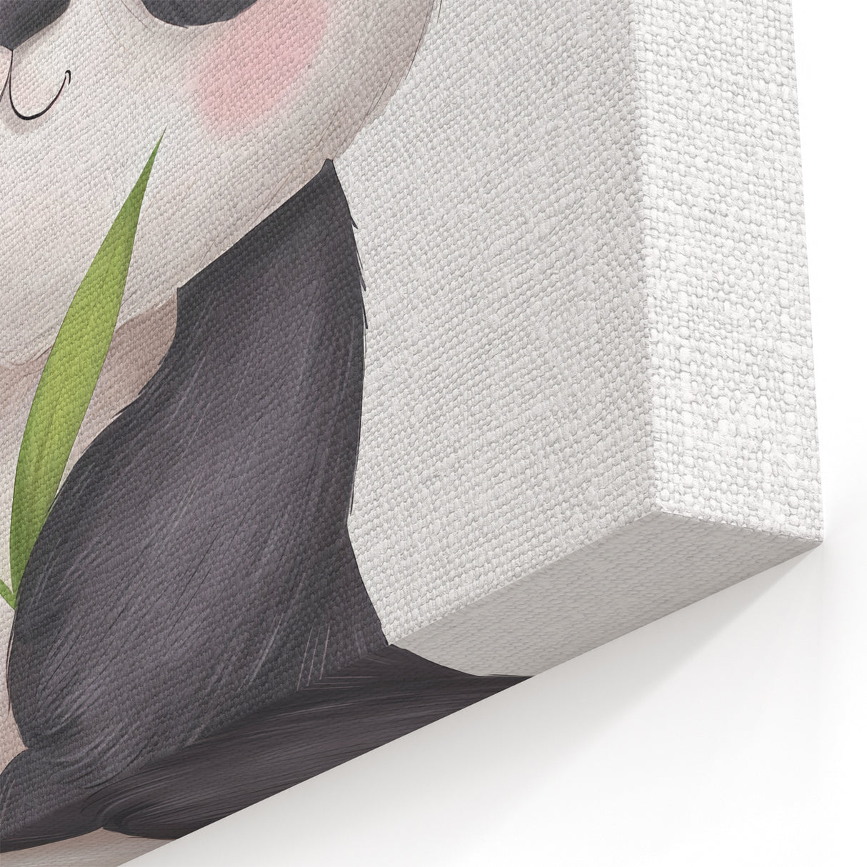 Cute Panda Nursery Wall Art – Baby Room & Kids Bamboo Decor Print
