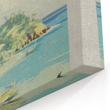 Retro Hawaii Travel Poster – Vintage Aerial View Art