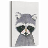 Cute Raccoon Nursery Wall Art – Baby Room & Kids Woodland Decor