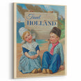 Retro Holland Travel Poster – Vintage Dutch Kids Art