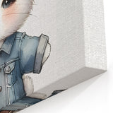 Stylish Bunny Nursery Wall Art – Baby Room & Kids Fashion Decor