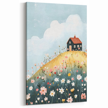 Whimsical Cottage Nursery Wall Art – Baby Room & Kids Decor