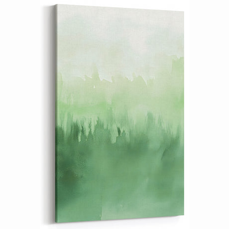 Green Watercolor Abstract Nursery Wall Art – Kids Room Decor
