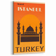 Retro Istanbul Turkey Travel Poster | Vintage Art Print of Istanbul