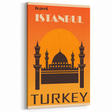 Retro Istanbul Turkey Travel Poster | Vintage Art Print of Istanbul