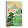 Vintage Japan Travel Poster | Mount Fuji and Scenic Landscape Art Print