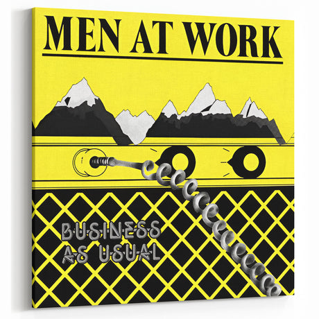 Men at Work Retro Wall Art – Business as Usual Vintage Print