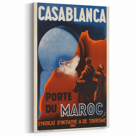 Retro Casablanca Travel Poster – Vintage Prints & Nostalgic Wall Art