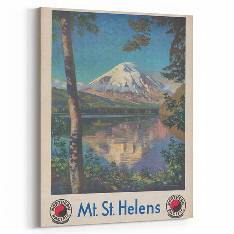 Retro Mount St. Helens Travel Poster – Vintage Prints & Scenic Art