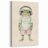 Cool Frog Nursery Wall Art - Baby Room Decor & Kids Room Art Prints