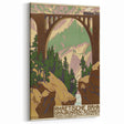 Vintage Switzerland Travel Poster - Rhaetian Railway Viaduct