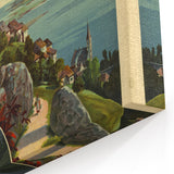 Vintage Switzerland Travel Poster - Jura Region Scenic Art Print