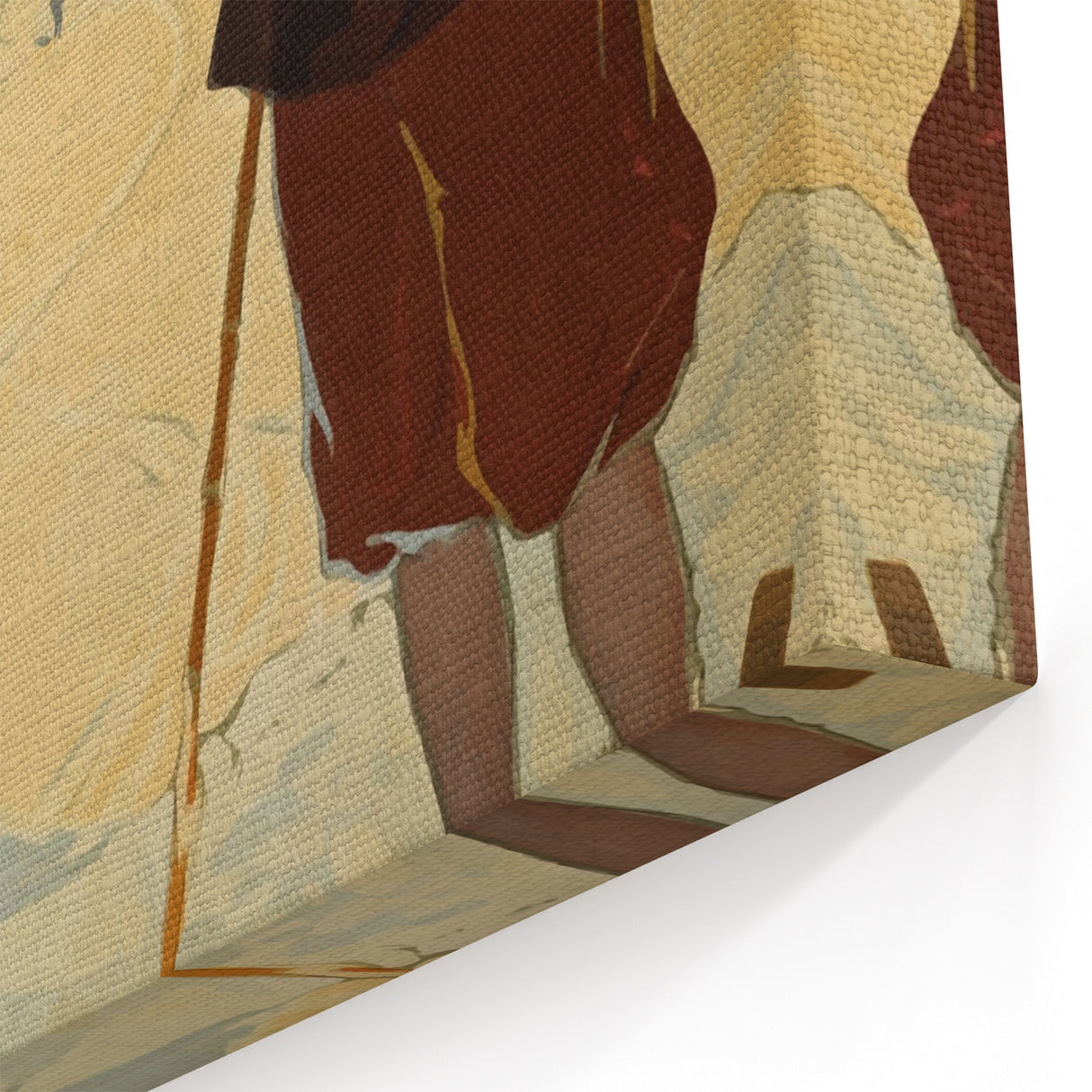 Vintage Switzerland Ski Poster - Skiing in the Alps Art Print