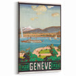 Vintage Geneva Travel Poster - Swiss Lake & Mountains Art Print