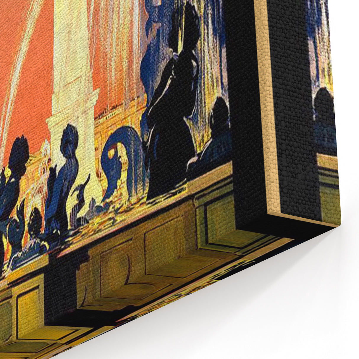 Retro Paris Travel Poster - Vintage Obelisk and Fountain Wall Art