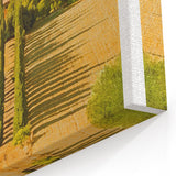 Retro Tuscany Travel Poster - Vintage Italy Landscape Wall Art