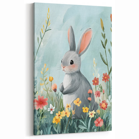 Cute Bunny Nursery Wall Art - Kids Room Art Prints & Decor
