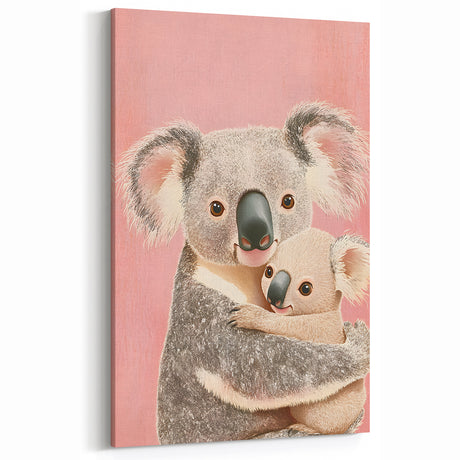 Cute Koala Nursery Wall Art - Kids Room Prints & Baby Decor