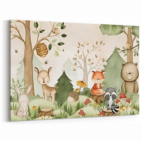 Woodland Animals Nursery Wall Art - Kids Room Prints & Decor