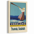 Retro Sweden Travel Poster – Vintage Värmland Art Print