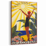 Retro Côte d'Azur Poster – Vintage French Riviera Art