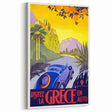 Retro Greece Travel Poster – Vintage Mediterranean Art